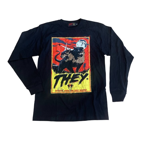 THEY Wolfpac Unofficialthey.coml Merch Shirt Tour Sz Large NWOT - Picture 2 of 7